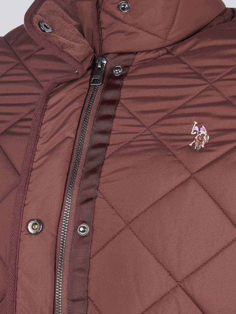 U.S. Polo Assn. Brown Lightweight Quilted Jacket - Image 11 of 11