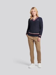 U.S. Polo Assn. Tri Stripe Tipping Cricket Jumper - Bild 4 von 4