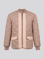 U.S. Polo Assn. Brown Dark Contrast Bomber Jacket - Image 6 of 10