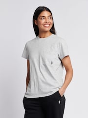 U.S. Polo Assn Grey Crew Neck Pocket T-Shirt - Image 1 of 7