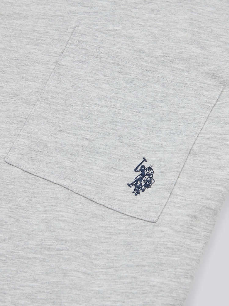 U.S. Polo Assn Grey Crew Neck Pocket T-Shirt - Image 7 of 7 U.S. Polo Assn Grey Crew Neck Pocket T-Shirt - Image 7 of 7