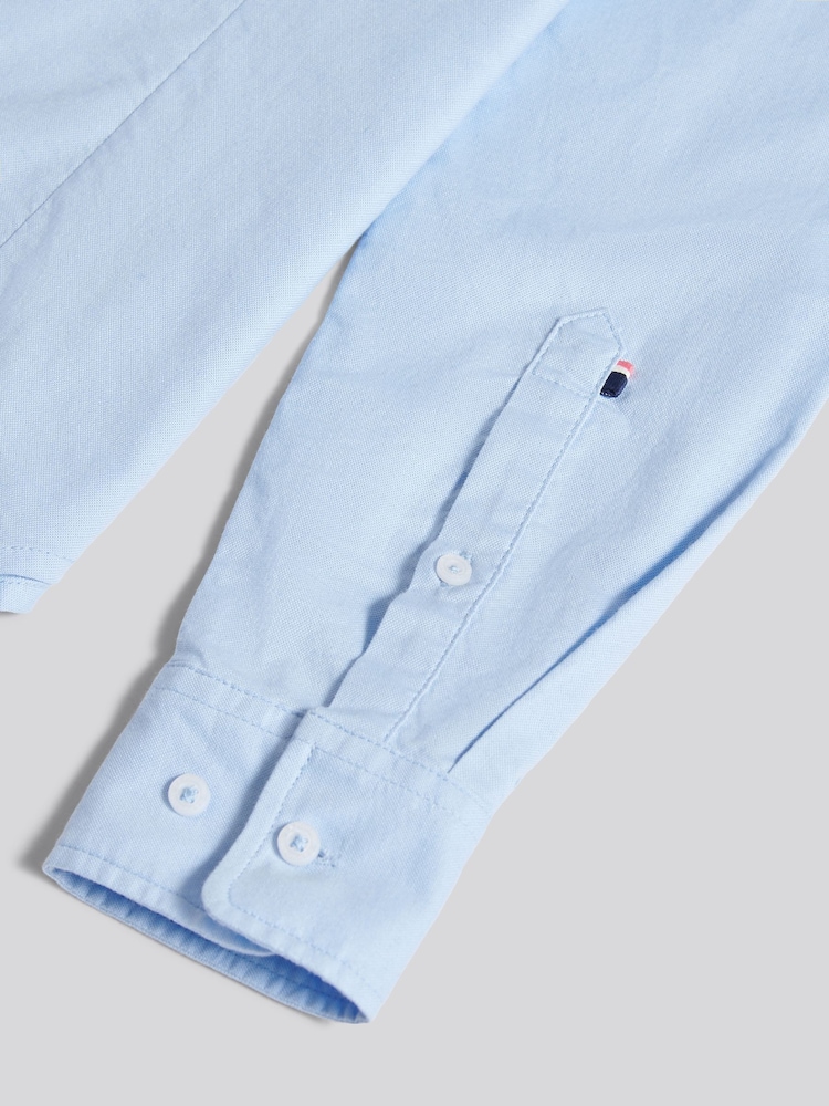 U.S. Polo Assn. Blue Stretch Classic Fit Oxford Shirt - Image 10 of 10 U.S. Polo Assn. Blue Stretch Classic Fit Oxford Shirt - Image 10 of 10