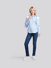 U.S. Polo Assn. Blue Stretch Classic Fit Oxford Shirt - Image 3 of 10