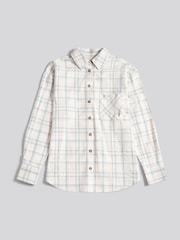 U.S. Polo Assn. Natural Herringbone Check Pocketed Shirt - Image 6 of 8