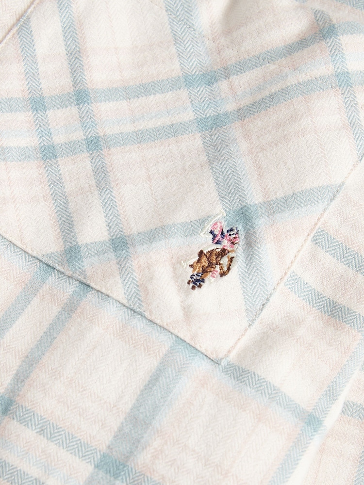 U.S. Polo Assn. Natural Herringbone Check Pocketed Shirt - Image 8 of 8 U.S. Polo Assn. Natural Herringbone Check Pocketed Shirt - Image 8 of 8
