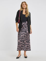 Simply Be Black Satin Maxi Skirt - Image 5 of 5