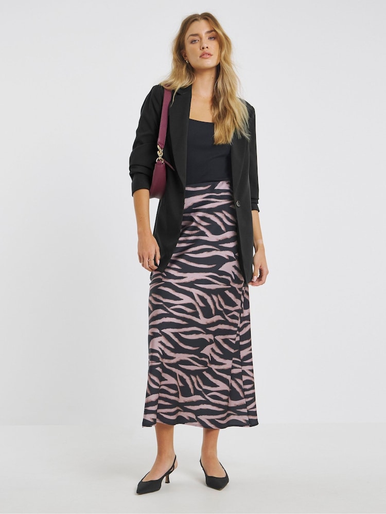 Simply Be Black Satin Maxi Skirt - Image 5 of 5