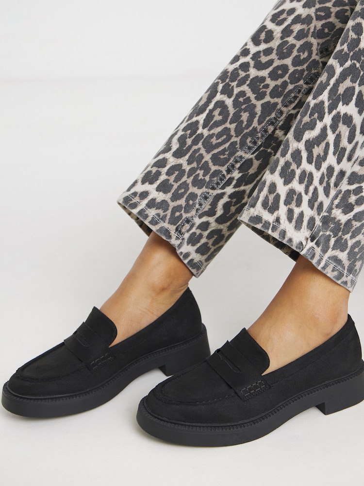 Simply Be Soft Black Extra Wide Fit Chunky Mary Jane Shoes - Image 1 of 4