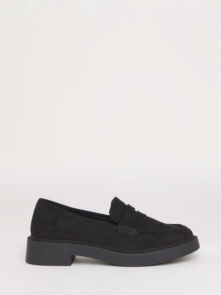 Simply Be Soft Black Extra Wide Fit Chunky Mary Jane Shoes - Image 2 of 4
