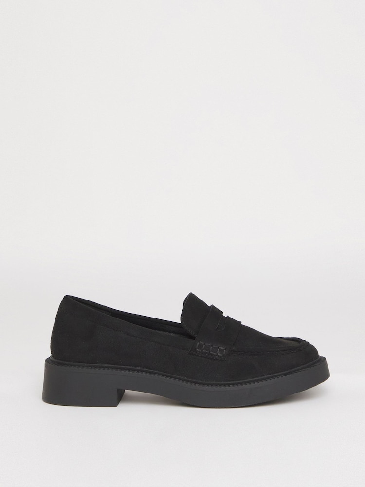Simply Be Soft Black Wide Fit Chunky Mary Jane Shoes - Image 4 of 4