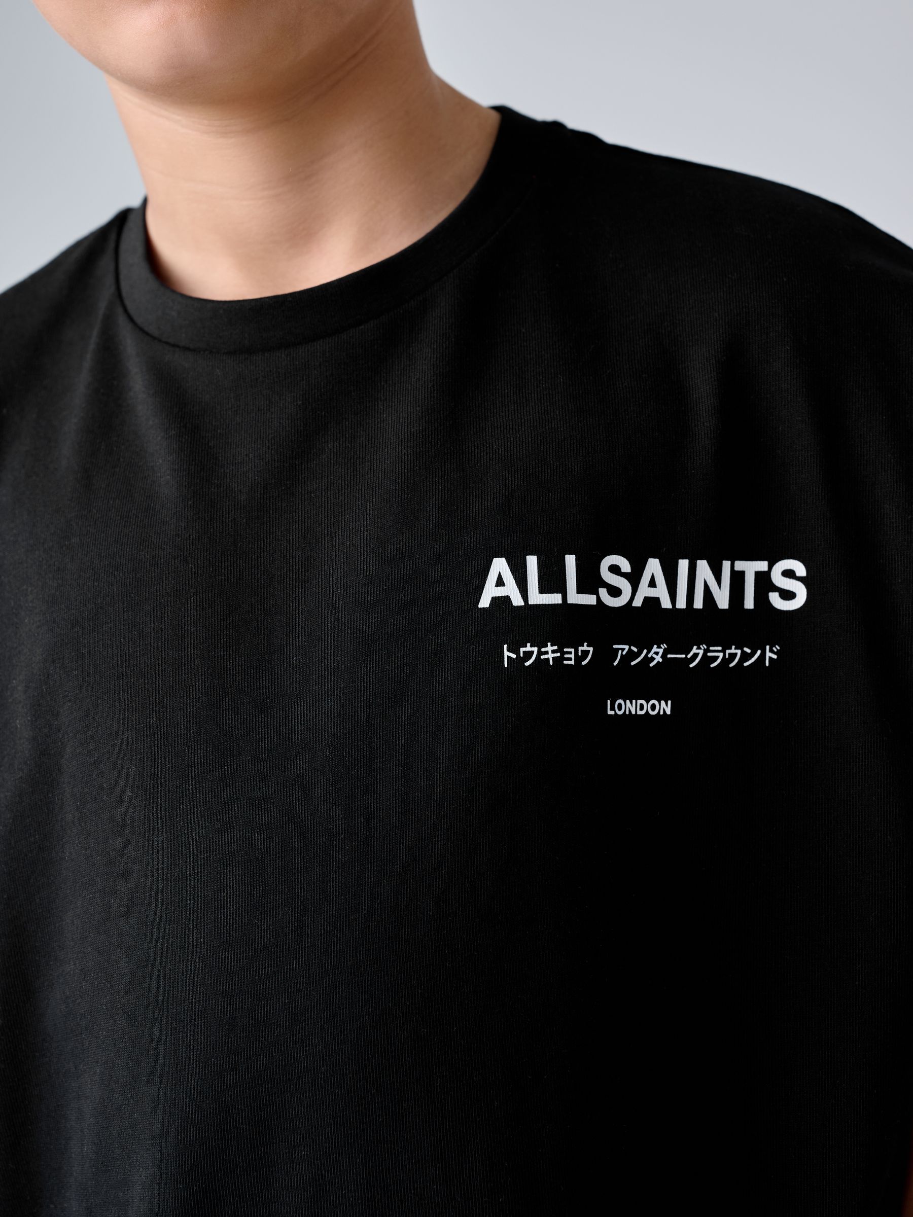 Buy smALLSAINTS Black Underground Oversized Crew Neck Sleeveless T