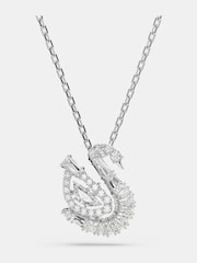 Swarovski Silver Mixed Cuts Swan pendant Necklace - Image 1 of 6