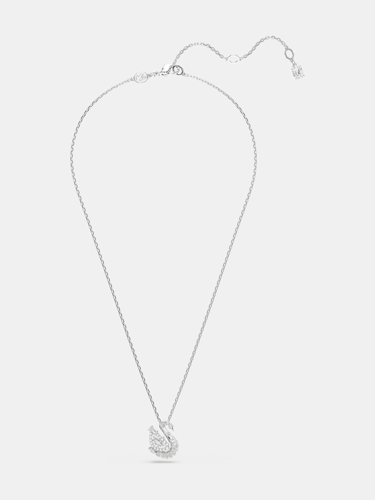 Swarovski Silver Mixed Cuts Swan pendant Necklace - Image 2 of 6