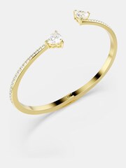 Swarovski White Gold Tone Mixed Cut Mesmera Bangle - Image 4 of 5