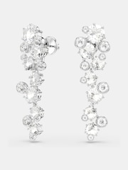 Swarovski White Rhodium Plated Mixed Cuts Constella Drop Earrings - Image 2 of 5