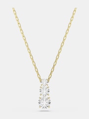 Swarovski White Gold Tone Round Cut Stilla Attract Pendant Necklace - Image 1 of 5