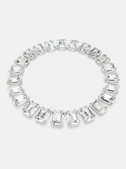 Swarovski Rhodium Plated Octagon Cut Millenia Tennis Necklace - Imagen 2 de 7