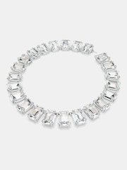 Swarovski Rhodium Plated Octagon Cut Millenia Tennis Necklace - Imagen 3 de 7