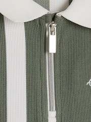 River Island Green Boys Stripe Polo Joggers Set - Image 3 of 4