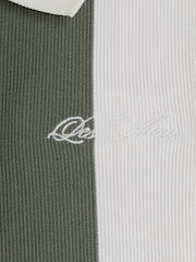 River Island Green Boys Stripe Polo Joggers Set - Image 4 of 4