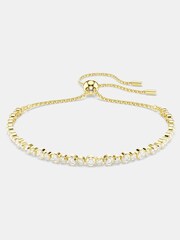 Swarovski White Gold Tone Round Cut Matrix Tennis Bracelet - Image 1 of 6