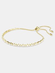 Swarovski White Gold Tone Round Cut Matrix Tennis Bracelet - Image 2 of 6