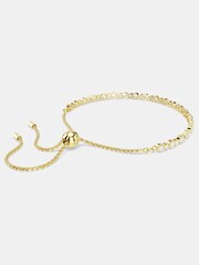 Swarovski White Gold Tone Round Cut Matrix Tennis Bracelet - Image 5 of 6