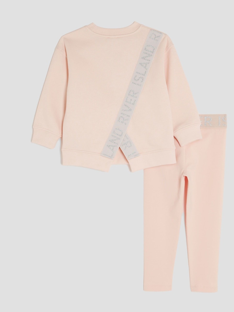 River Island Pink Girls Sweatshirt - Image 2 of 5