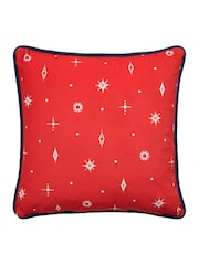Fusion Green Merry Christmas Deer Festive Velvet Filled Cushion - Image 3 of 4