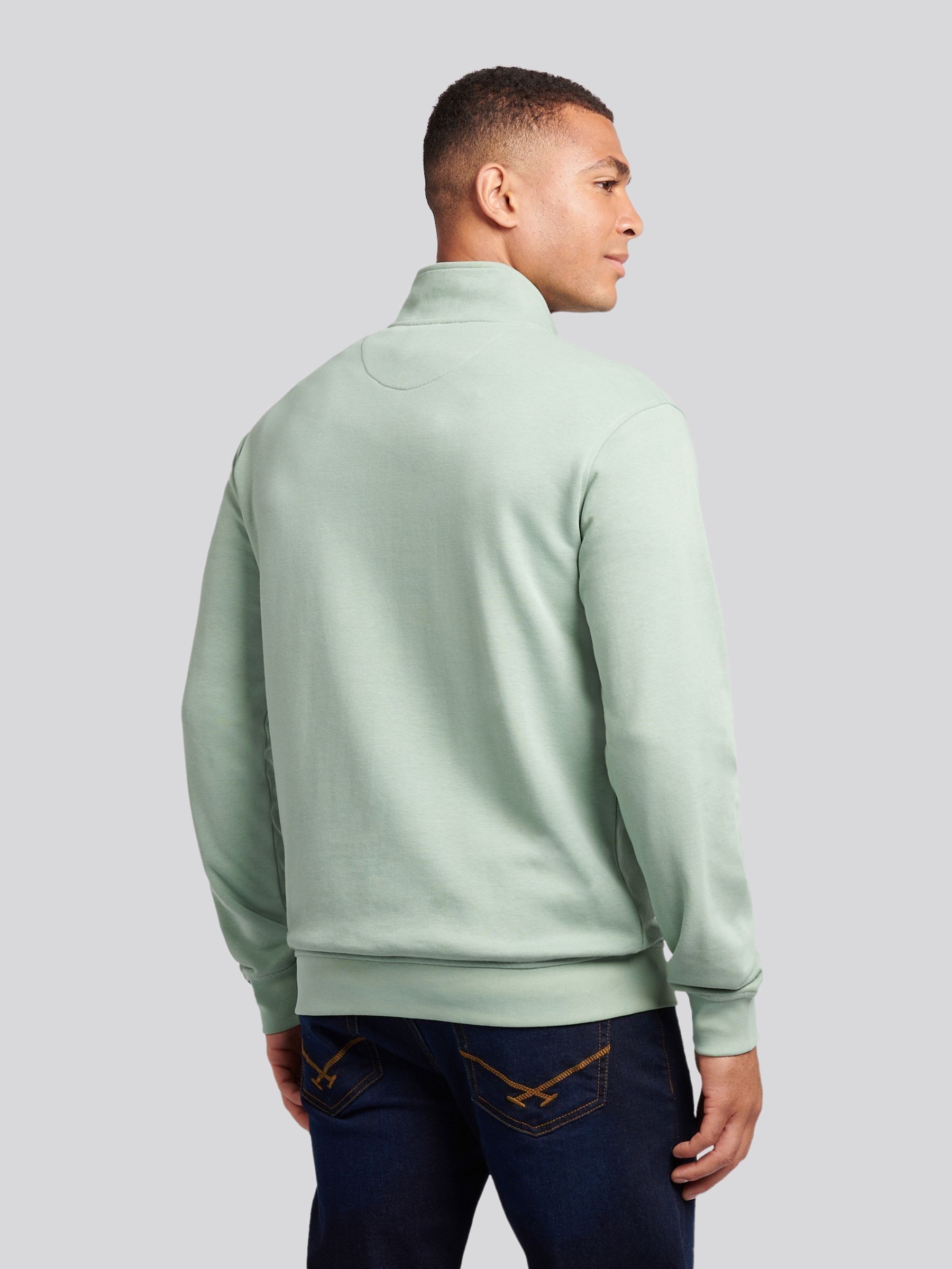 Buy U.S. Polo Assn. Green Mens Classic Fit Quarter Zip Sweatshirt