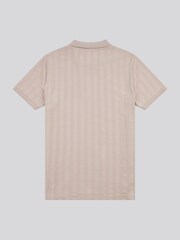 U.S. Polo Assn. Natural Mens Vertical Stripe Texture Polo Shirt - Image 3 of 14