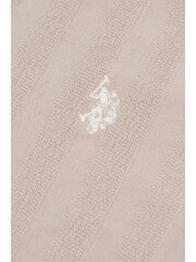 U.S. Polo Assn. Natural Mens Vertical Stripe Texture Polo Shirt - Image 6 of 14