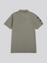 U.S. Polo Assn. Green Regular Fit Mens Player 3 Pique 100% Cotton Polo Shirt - Image 7 of 8