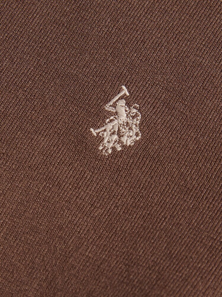 U.S. Polo Assn. Brown Mens Cotton Crew Neck Jumper - Image 7 of 7 U.S. Polo Assn. Brown Mens Cotton Crew Neck Jumper - Image 7 of 7
