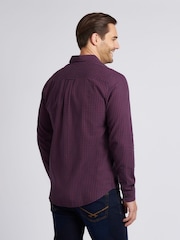 U.S. Polo Assn. Purple Mens Herringbone Weave Peached Gingham Shirt - Image 2 of 8