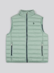 U.S. Polo Assn. Green Mens Bound Quilted Gilet - Image 5 of 7