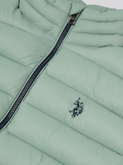 U.S. Polo Assn. Green Mens Bound Quilted Gilet - Image 7 of 7