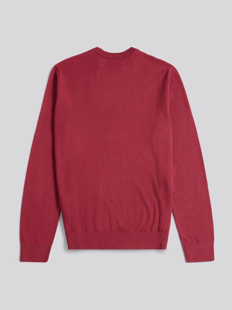 U.S. Polo Assn. Red Mens Cotton Crew Neck Jumper - Image 2 of 3 U.S. Polo Assn. Red Mens Cotton Crew Neck Jumper - Image 2 of 3