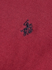 U.S. Polo Assn. Red Mens Cotton Crew Neck Jumper - Image 7 of 7