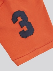 U.S. Polo Assn. Orange Regular Fit Mens Player 3 Pique 100% Cotton Polo Shirt - Image 8 of 8