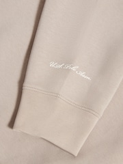 U.S. Polo Assn. Natural Mens Tonal Double Horsemen Print Crew Sweatshirt - Image 8 of 9