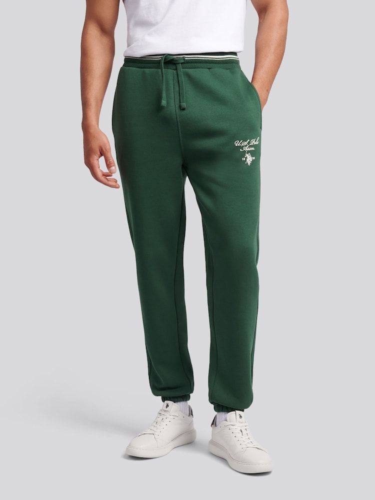 U.S. Polo Assn. Green Mens Tipped Sweat Joggers - Image 1 of 7 U.S. Polo Assn. Green Mens Tipped Sweat Joggers - Image 1 of 7