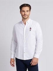 U.S. Polo Assn. White Mens Chuck Oxford Shirt - Image 1 of 8
