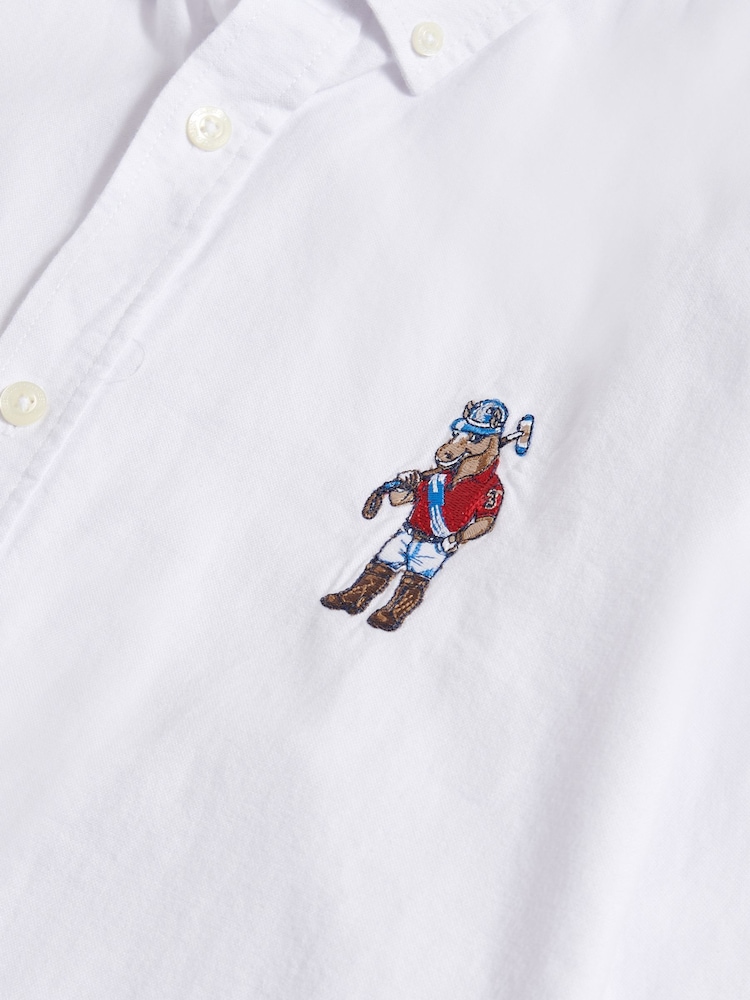 U.S. Polo Assn. White Mens Chuck Oxford Shirt - Image 8 of 8