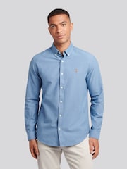 U.S. Polo Assn. Blue Mens Peached Oxford Shirt - Image 1 of 9