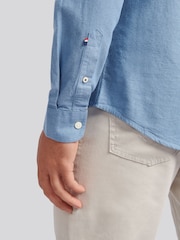 U.S. Polo Assn. Blue Mens Peached Oxford Shirt - Image 5 of 9