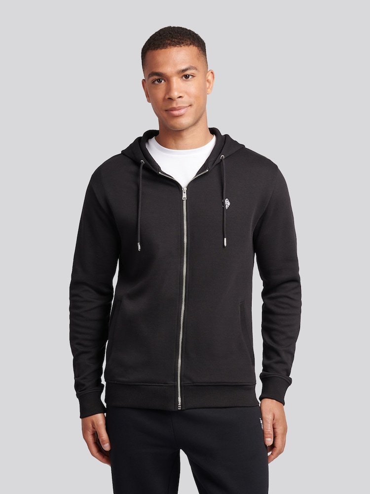 U.S. Polo Assn. Black Mens Double Horsemen Zip Hoodie - Image 1 of 7