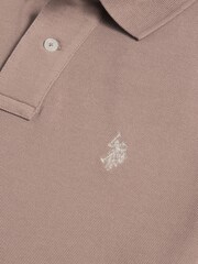 U.S. Polo Assn. Natural Mens Double Horsemen Polo Shirt - Image 7 of 7