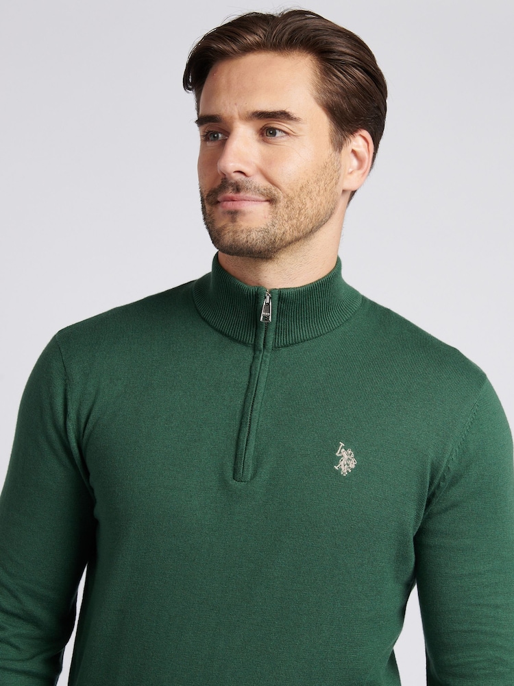 U.S. Polo Assn. Light Green Mens Peached Oxford Shirt - Image 2 of 7 U.S. Polo Assn. Light Green Mens Peached Oxford Shirt - Image 2 of 7