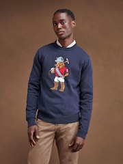 U.S. Polo Assn. Blue Mens Chuck Knit Crew Jumper - Image 5 of 8